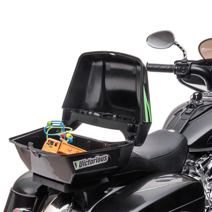 Moto électrique 12 V à trois roues pour enfants de 3 à 8 ans