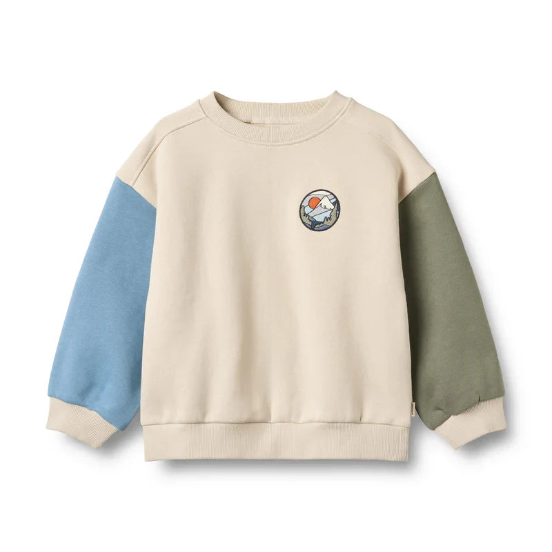 Sweatshirt Écusson Elliot | Blanc cassé | Blé Enfant
