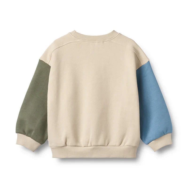 Sweatshirt Écusson Elliot | Blanc cassé | Blé Enfant