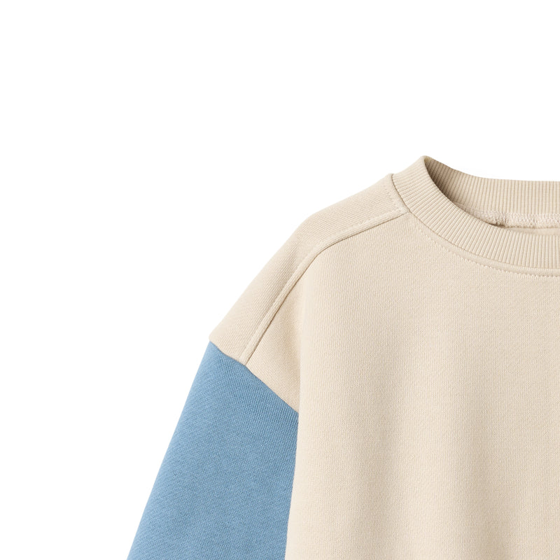 Sweatshirt Écusson Elliot | Blanc cassé | Blé Enfant