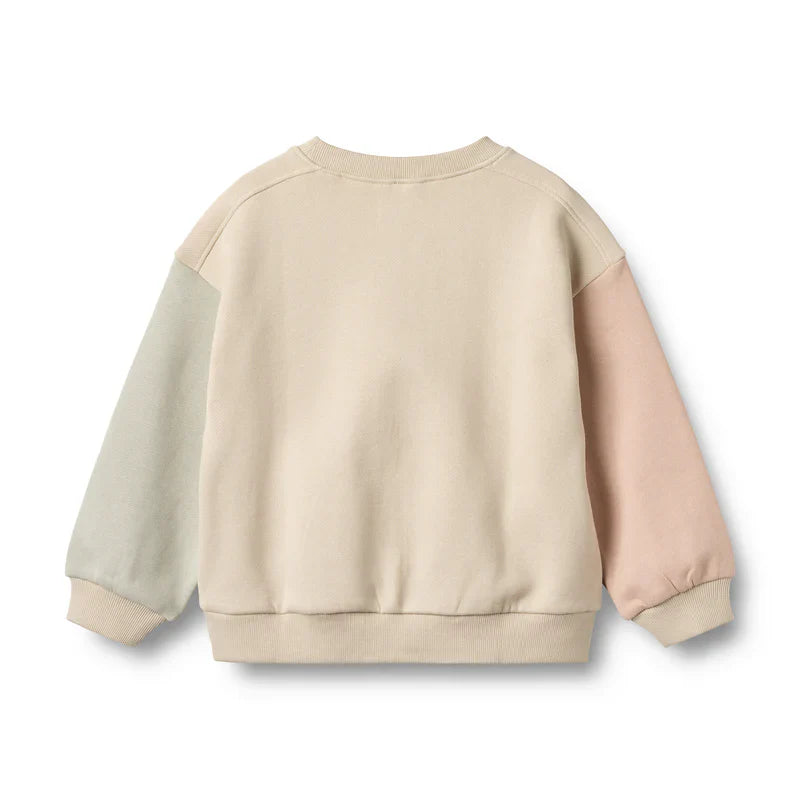 Sweat-shirt brodé Elliot | Blanc cassé | Blé Enfant