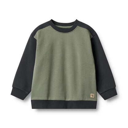 Sweat-shirt Block Ellis | Bleu marine | Wheat Kids