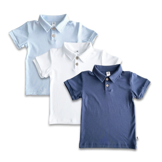 Kids' Bamboo Polo Shirt | White