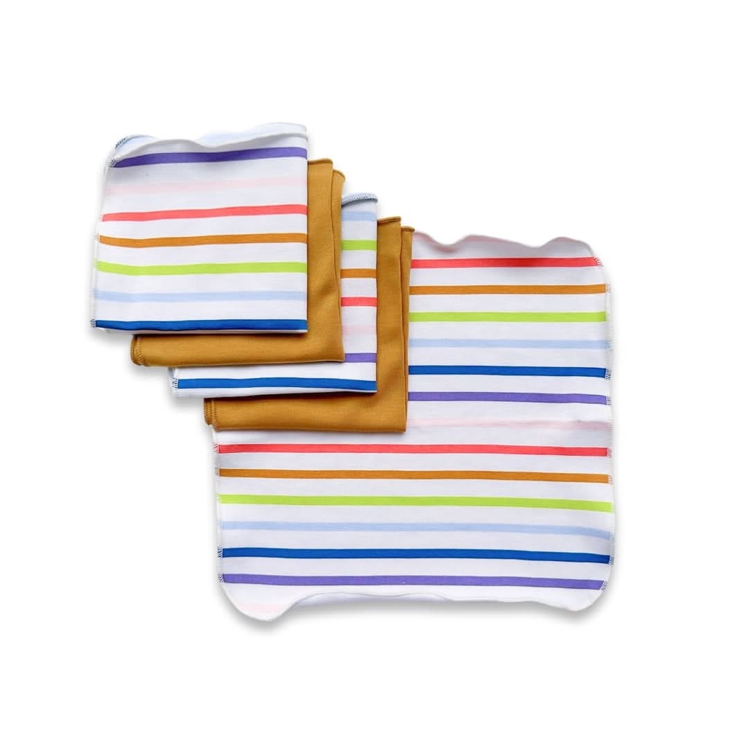 Lingettes pour bébé en bambou (lot de 5) | Légumes du marché
