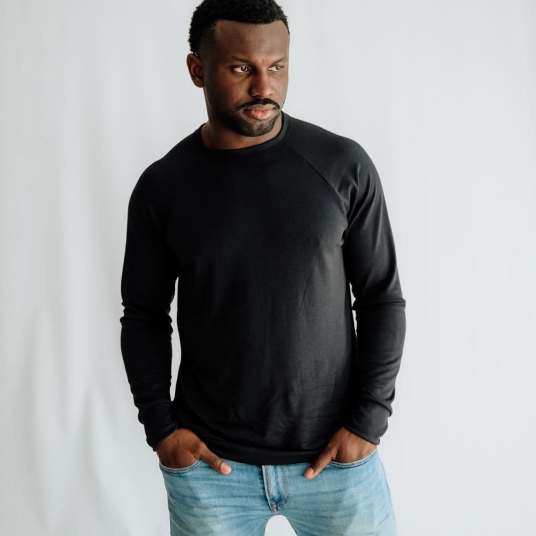 Adult Unisex Bamboo Raglan Pullover | Juniper