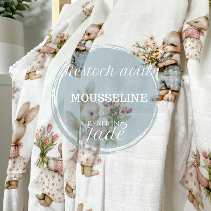 Mousseline bambou et coton - Léon