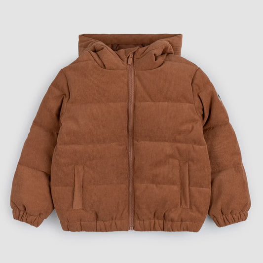 Veste à Capuche Côtelée Compressible Cuivrée | Miles The Label