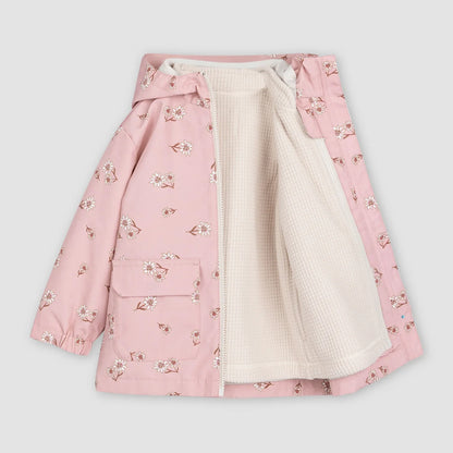 3-in-1 Jacket | Daisy Print on Rose | Miles The Label