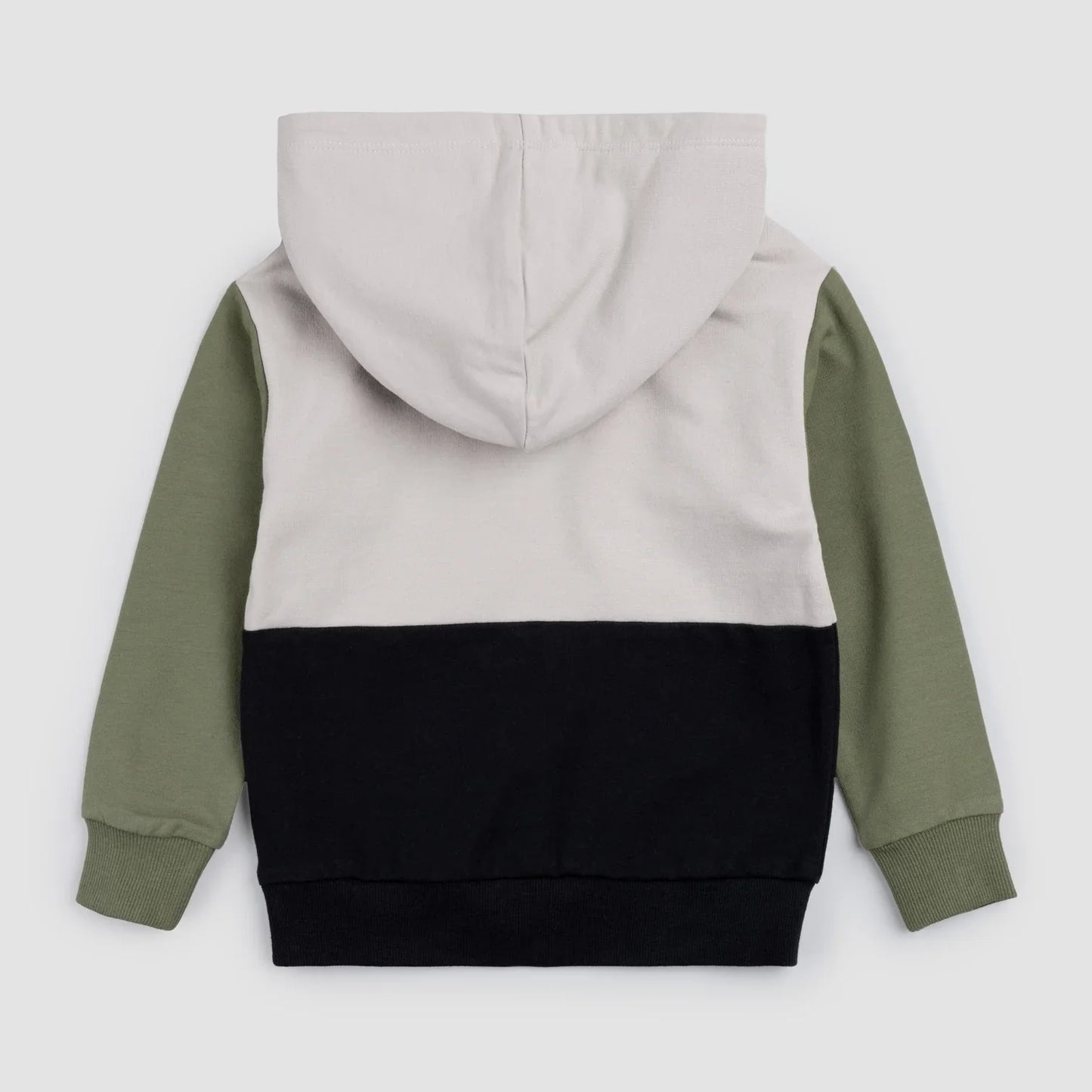 Sweat à capuche avec blocs de couleur ciment | Miles The Label