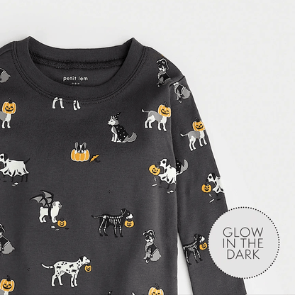 Ensemble de pyjama Howl-oween sur asphalte | Petit Lem