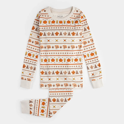 Ensemble pyjama à motif Harvest Fair Isle | Petit Lem