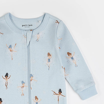 Imprimé Fée Dragée sur pyjama bleu glacier | Petit Lem