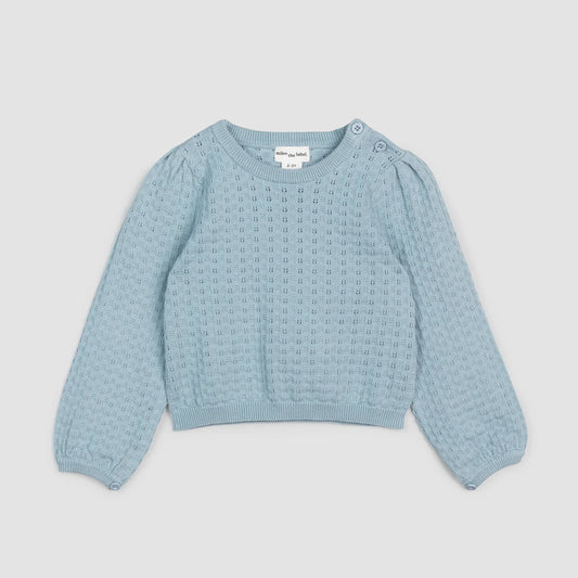 Pull pour filles bleu clair | Miles The Label