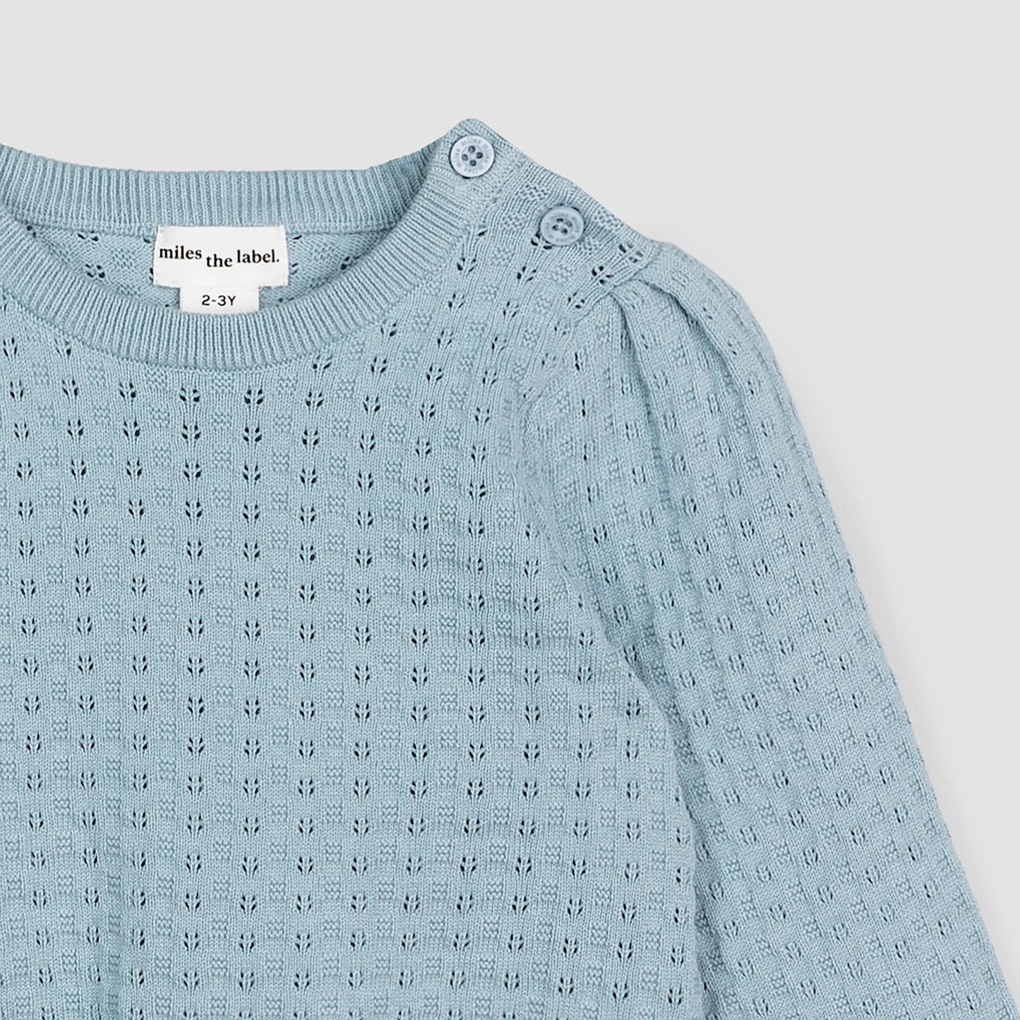 Pull pour filles bleu clair | Miles The Label