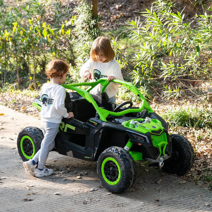 2026 2X24V CAN AM MAVERICK 4X4 2 Seater DELUXE Kids Ride On Car with Remote Control