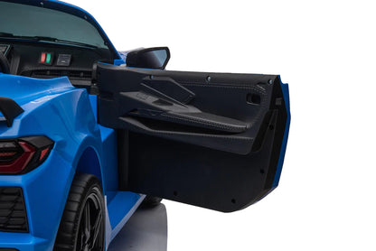 Voiture électrique Chevrolet Corvette C8 24V deux places, ÉDITION DE LUXE, pour enfants avec télécommande