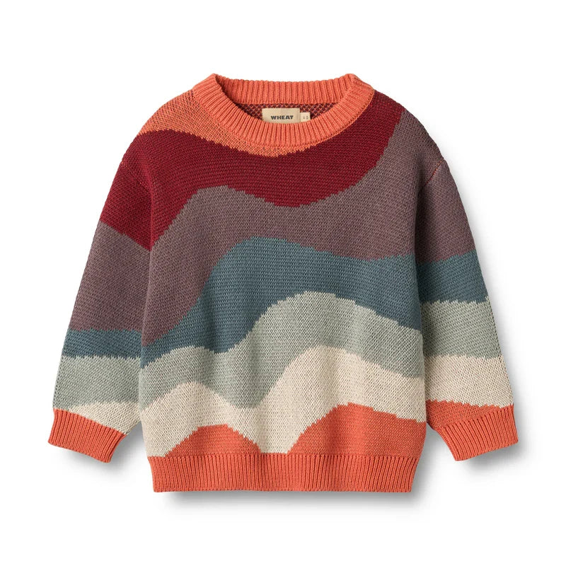 Knud Jacquard Pullover in Multicolour | Wheat Kids