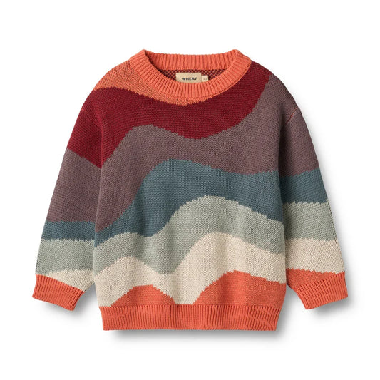Knud Jacquard Pullover in Multicolour | Wheat Kids