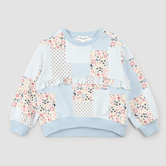 Sweatshirt | Floral Patchwork Print | Miles the Label