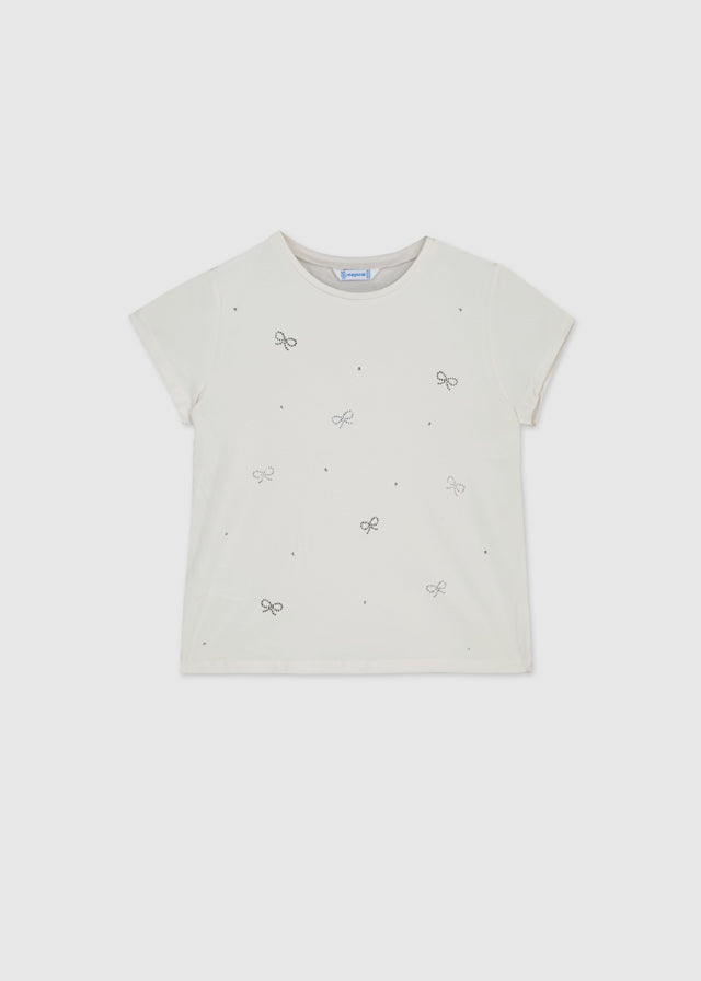 Mayoral Bow Embellishment Shirt 854