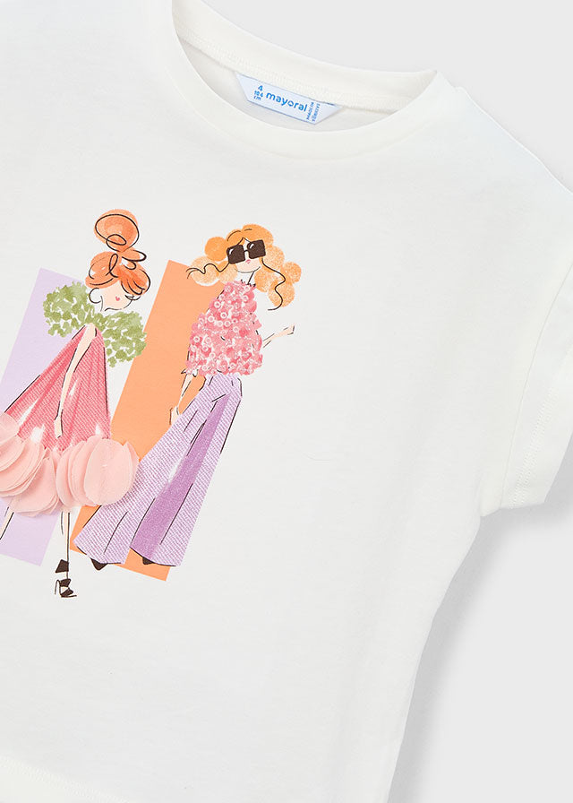 Mayoral Dolls Graphic T-Shirt 3005