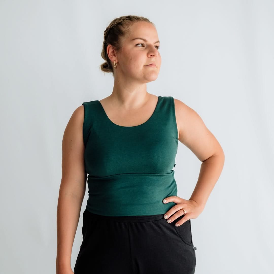 Débardeur long en bambou façon bralette pour femme | Juniper