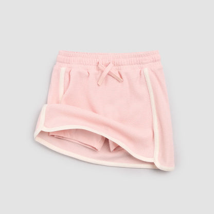 Jupe-short en tricot | Rose clair | Miles the Label
