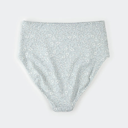 Ensemble bikini femme | Imprimé fleuri vintage sur bleu poudré | Petit Lem