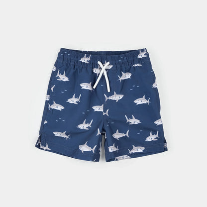 Short de bain | Requins sur fond bleu intense | Petit Lem