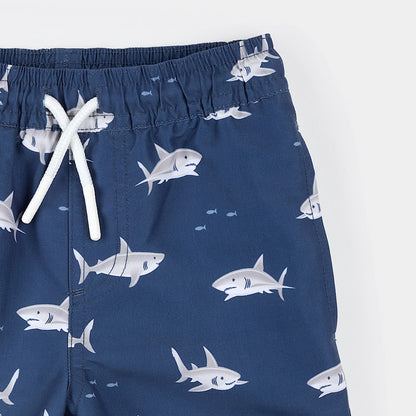 Short de bain | Requins sur fond bleu intense | Petit Lem