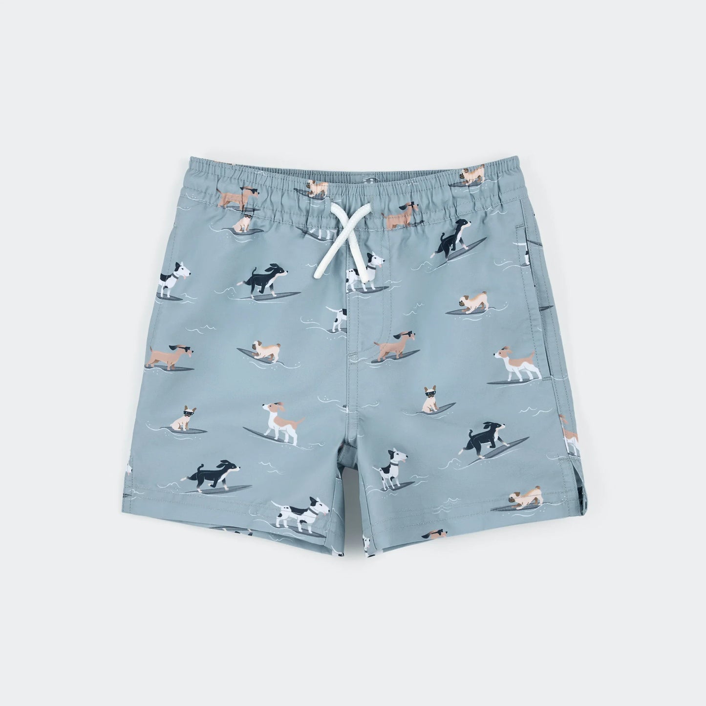 Swim Trunk | Surfing Pups on Blue | Petit Lem