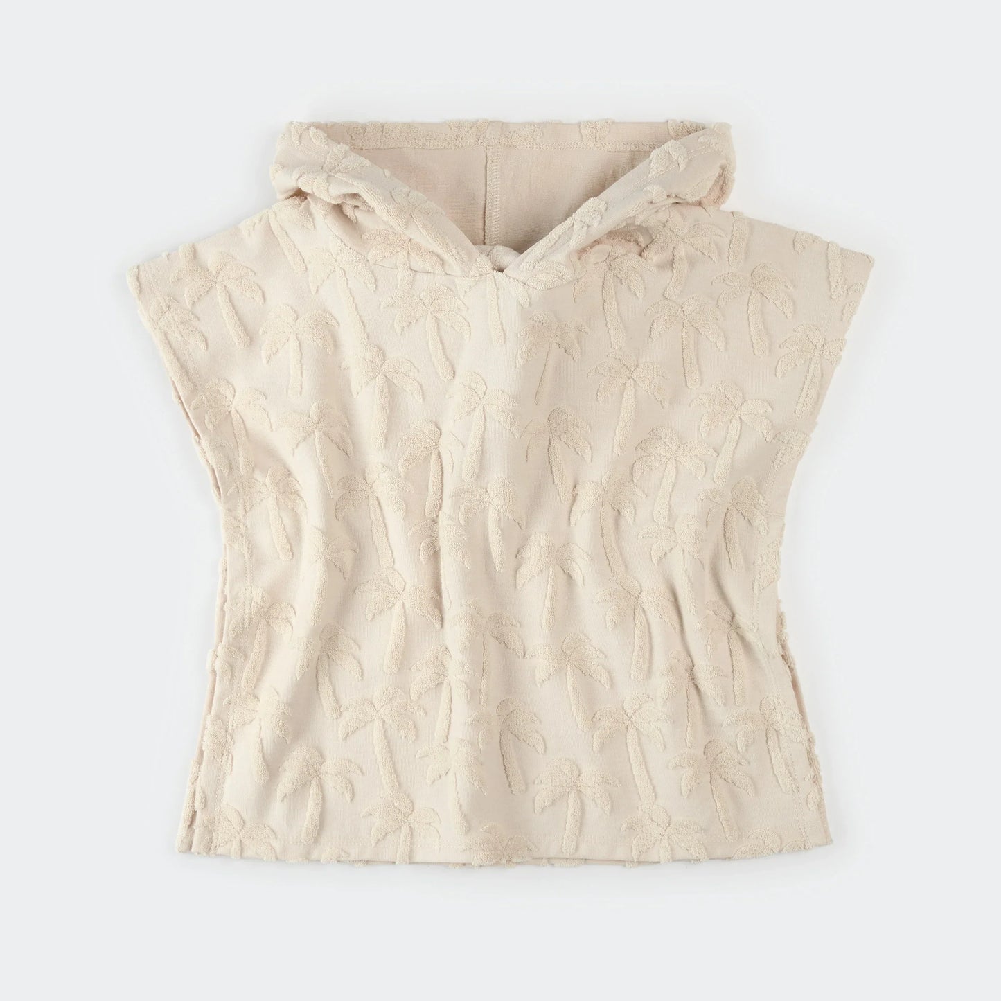Beach Poncho | Palm Trees on Beige | Petit Lem