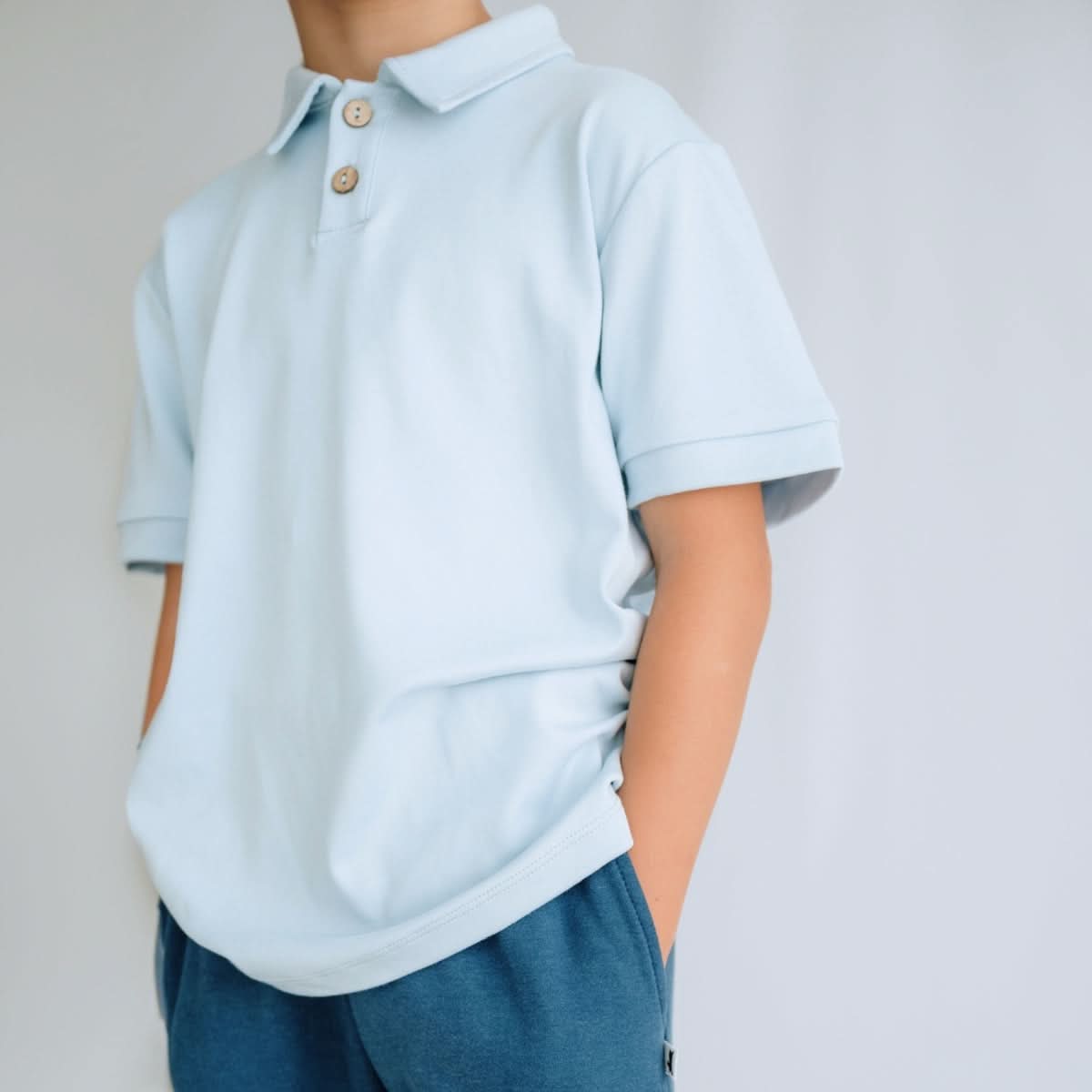 Youth Bamboo Polo Shirt | White