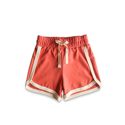 Short de survêtement en bambou pour enfant | Tangerine Crush