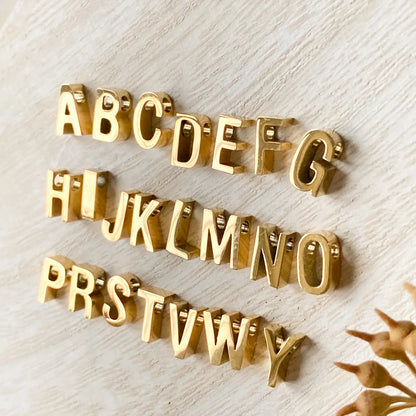 Collier Simple Lettre | Plaqué Or | Agaveh
