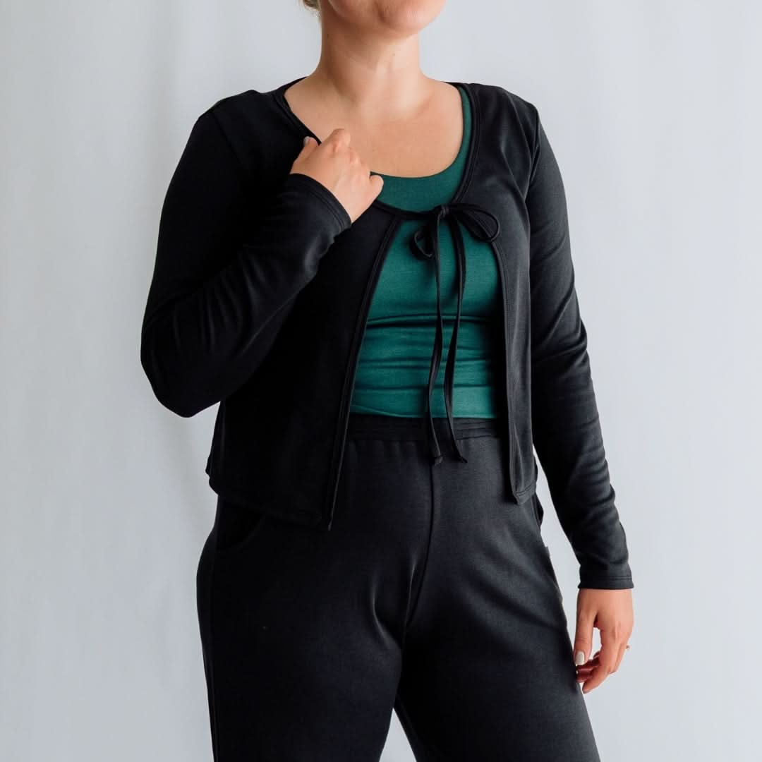 Gilet en bambou Céleste pour femme | Sauge