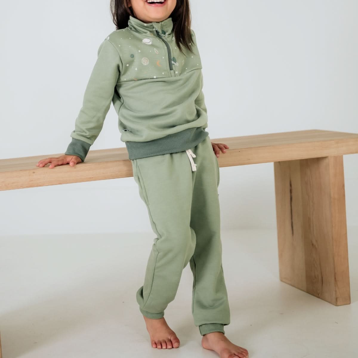 Baby/Kids' Bamboo Fleece Joggers | Black