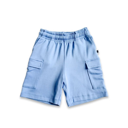 Short cargo en bambou pour enfants | Bleu vif