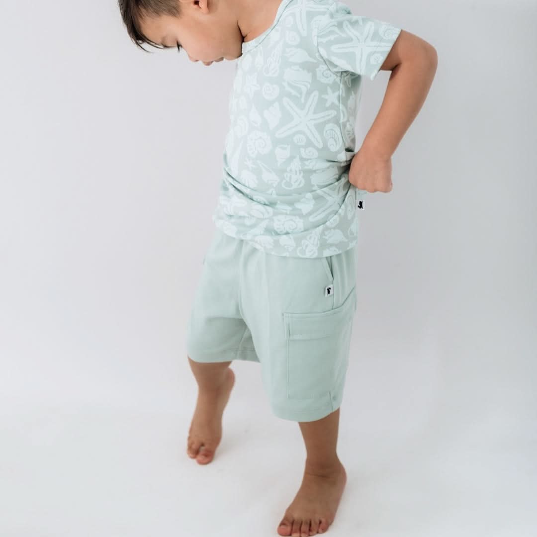 Short cargo en bambou pour enfants | Seaglass