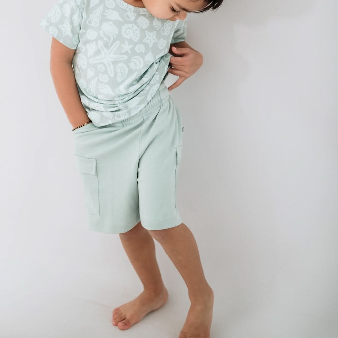 Short cargo en bambou pour enfants | Seaglass