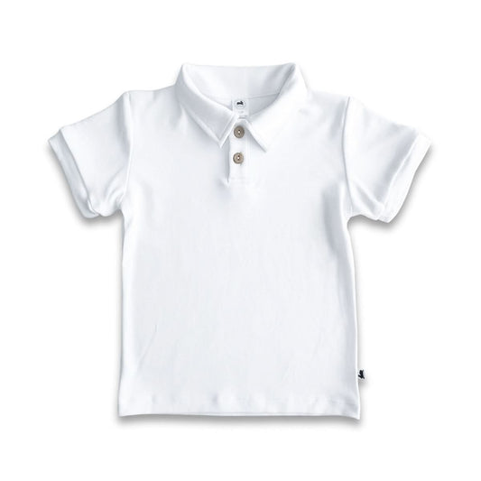 Kids' Bamboo Polo Shirt | White