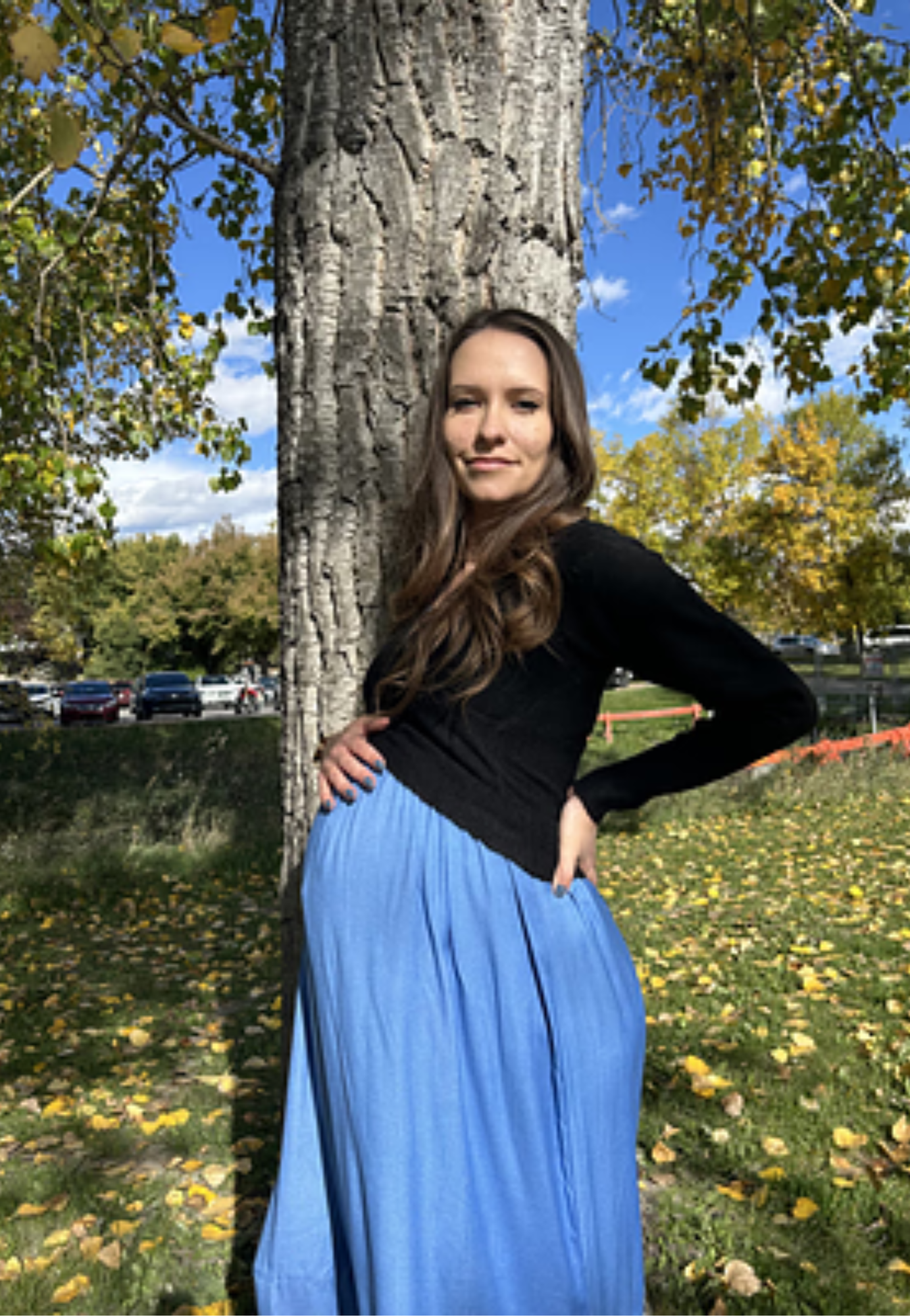 Bamboo Empire-Waist Maternity Dress