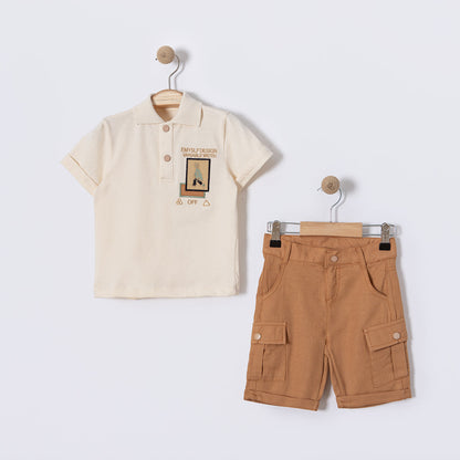 Ensemble polo et short décontracté Caleb