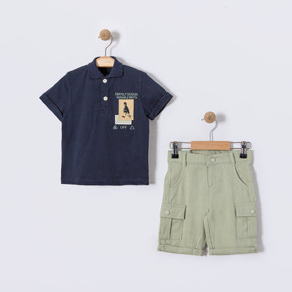 Ensemble polo et short décontracté Caleb