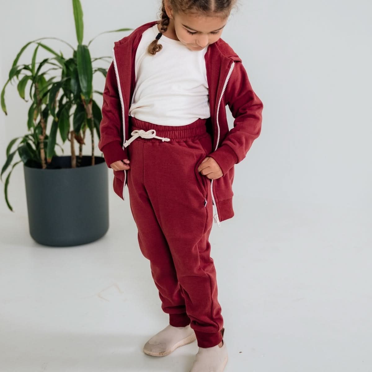 Baby/Kids' Bamboo Fleece Joggers | Dusty Lilac