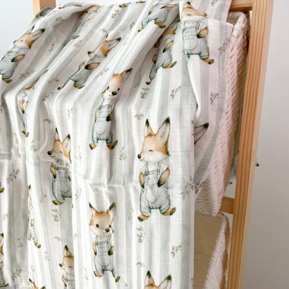 Création Jade Muslin - Bamboo & Cotton - Renaldo the Fox