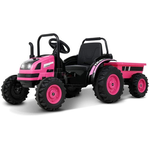 Voiture électrique pour enfants tracteur 6V 2026 avec télécommande et remorque détachable