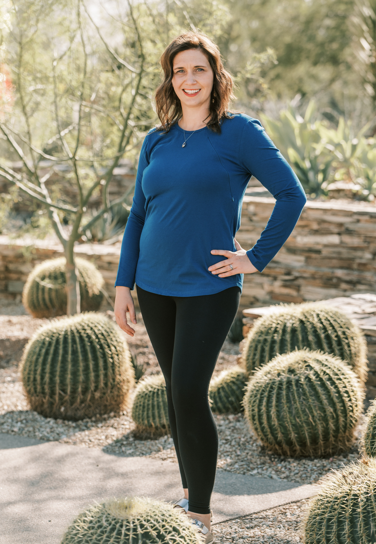 Zoe Long-Sleeve Zipper Nursing Top
