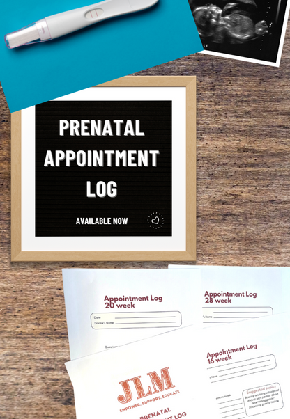 Prenatal Appointment Log Book by Jess and Lee Maternity