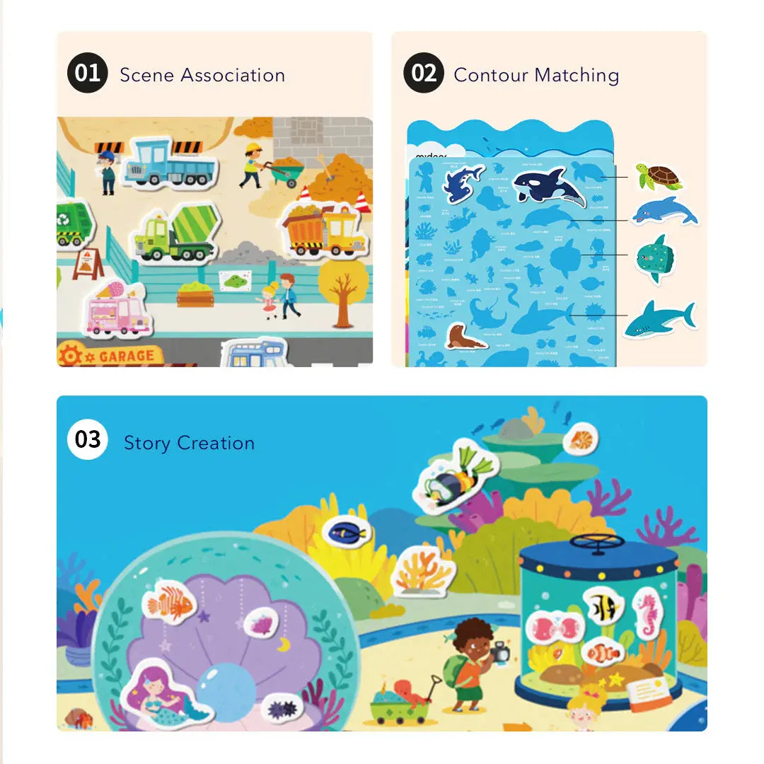 Reusable Jelly Sticker Set - Incredible Aquarium